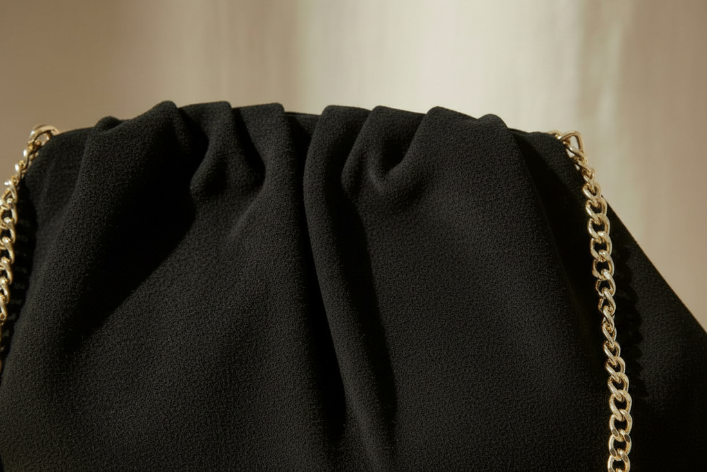 Pochette Corso Como – Maxi clutch (Nera) in suede dal fascino contemporaneo