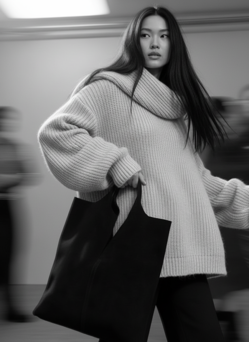 Mood NAVIGLI - Shopper CAMMELLO minimal in pelle scamosciata Made in Italy