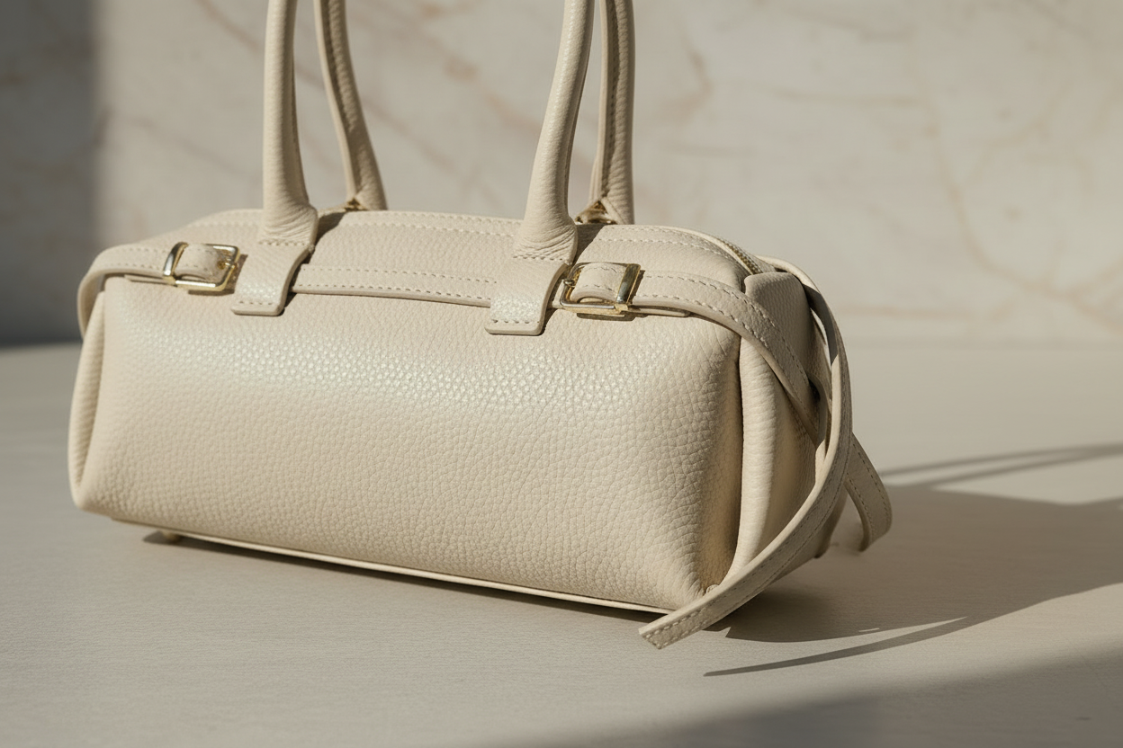 Mood opera - Mini bag (Beige) in vera pelle a mano o con tracolla