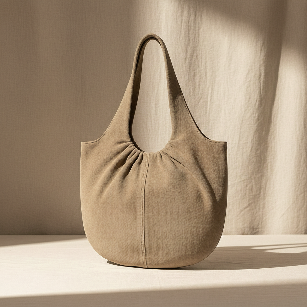 Mood BRERA – Shopper ovale (Beige) di stile - Made in Italy