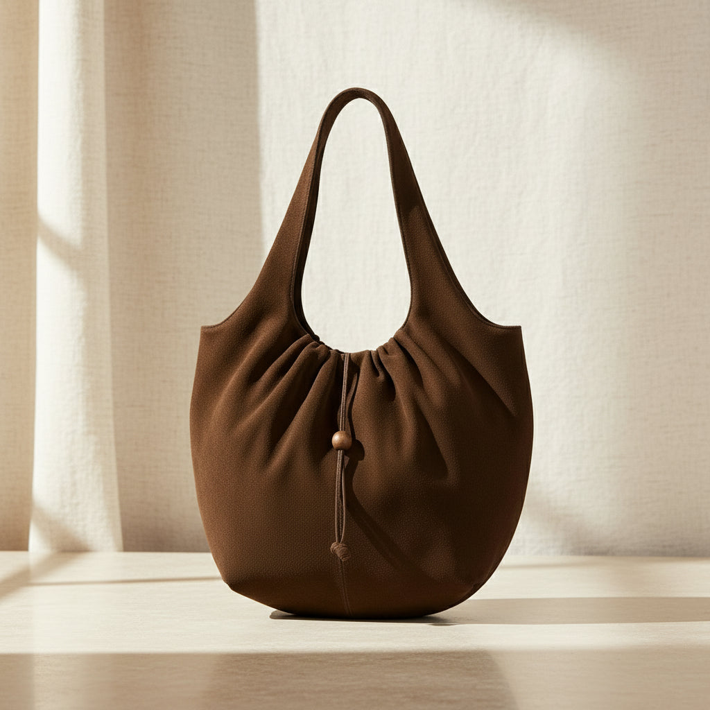 Mood BRERA – Shopper ovale (Marrone) di stile - Made in Italy