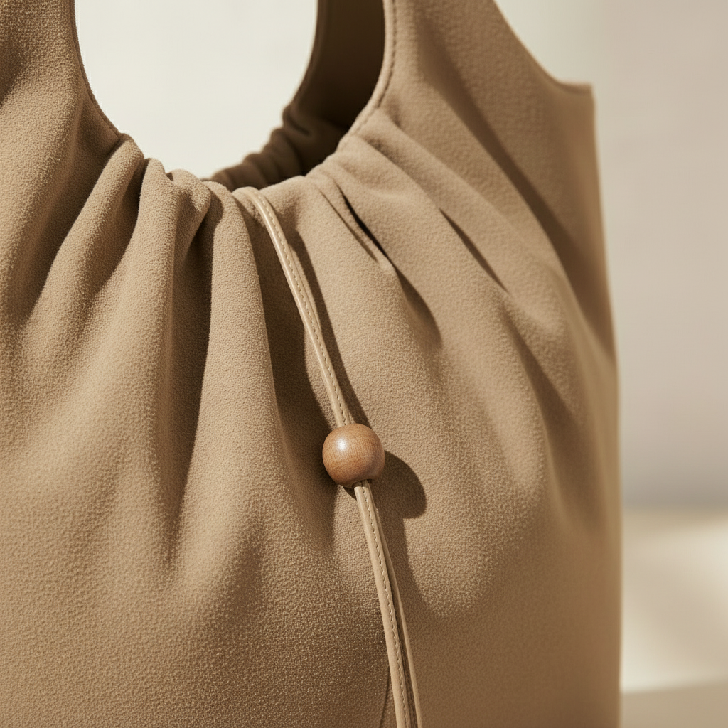 Mood BRERA – Shopper ovale (Beige) di stile - Made in Italy