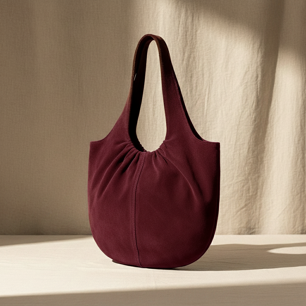 Mood BRERA – Shopper ovale (Bordeaux) di stile - Made in Italy